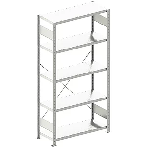 META Steck-Grundregal 2000 x 1000 x 400 mm 5 Fachböden 150 kg