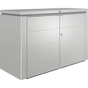 BIOHORT Gartenschrank HighBoard 200 silber-metallic