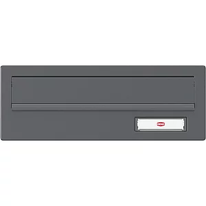 RENZ Frontplatte kombinierbar, eckig, 300 x 110 mm, Stahl anthrazitgrau RAL 7016