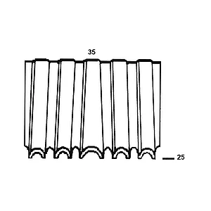 ALSAFIX Wellennägel Type WN35 25 mm verzinkt Wellenstärke 3 mm (5000 Stück)