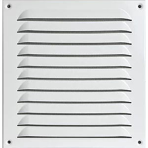 UPMANN Wetterschutzgitter aufschraubbar eckig 230x240 mm Alu weiß