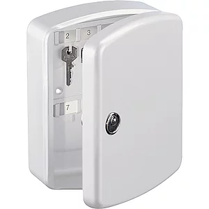 BURG-WÄCHTER Schlüsselschrank Key Box, mit 24 Haken, Stahl weiß