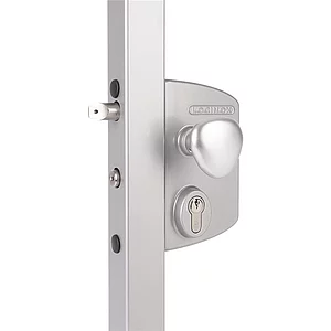 Elektrisches Gittertorschloss LEKQ4040U4L,für VK-Rohr,Stromlos geöffnet,silber