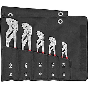 KNIPEX Zangenschlüssel-Set 001955S4 5-teilig in Rolltasche, SW 25-60 mm