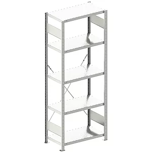 META Steck-Grundregal 2000 x 750 x 400 mm 5 Fachböden 150 kg