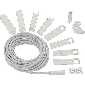 Einbautürkontakt B5469 Anschlussleitung 5m, inkl. Aufbaugehäuse, Kunststoff weiß