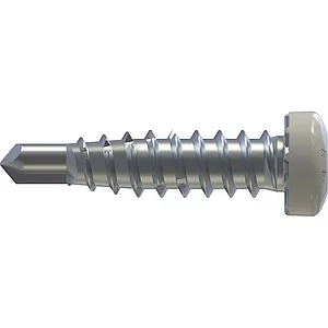 REISSER RP-r-LK-X REFABO Kantteilschraube 4.8x 20 Bimetall A2 - RAL9010