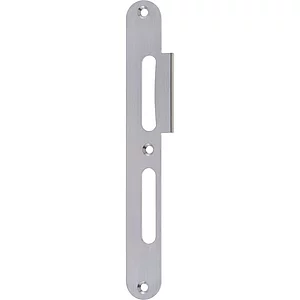 Schließblech für Fluchttürschl. stumpf, rund, links, Edelstahl (2011642218)
