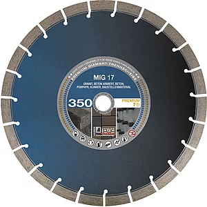DIEWE Diamant Nassschnitttrennscheibe MIG17 350 x 25.4/17 mm