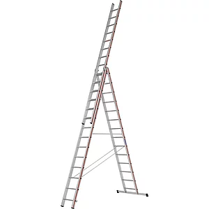 HYMER Alu-Allzweckleiter 3-teilig Type 4047 Sprossen=3 x 14