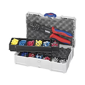 KNIPEX Crimpsortiment Kabelverbinder im Systainer + Crimpzange