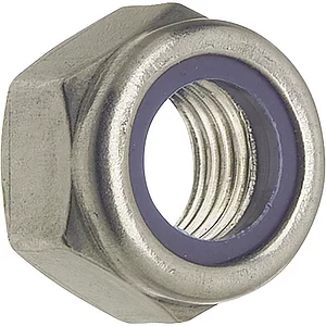 DIN985 M 4 Edelstahl A2 Sicherungsmutter niedrige Form mit Polyamideinlage