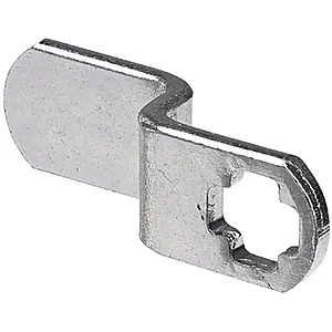 HETTICH Schlossriegel gekröpft Türstärke 16- 20 mm, Stahl vernickelt