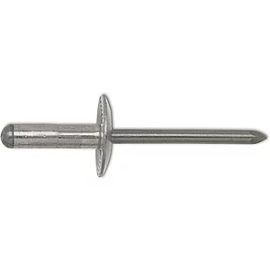 Mehrbereichsniete Großflachkopf 4.8x16.9 Kopf 16 mm Aluminium mit Edelstahldorn