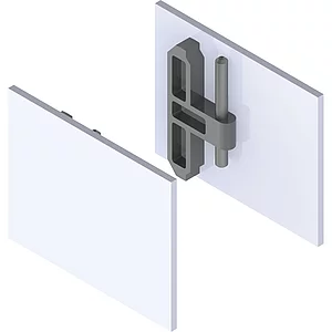 HELM GT-L Abdeckkappen-Set mit Abstandsprofil 9 mm silber eloxiert