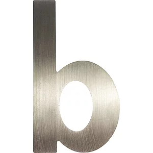 Kleinbuchstabe b, Höhe 100 mm, Edelstahl