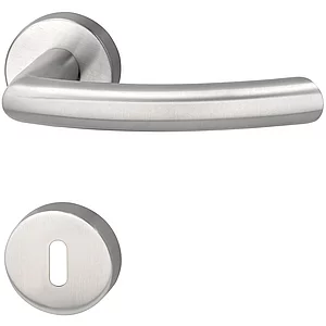 MARCHESI Drückergarnitur ARC - auf Rosette BB, 38 - 45, Edelstahl matt