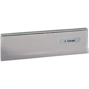 RENZ Einwurfklappe zu Tür-Durchwurfbriefkasten, 260 x 82 mm, Edelstahl