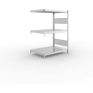 META Steck-Anbauregal 1025 x 750 x 500 mm 3 Fachböden 150 kg