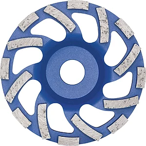 DIEWE Diamant Trockenschleifteller New Fan Cup Blau 125 x 22 x 22.23 mm