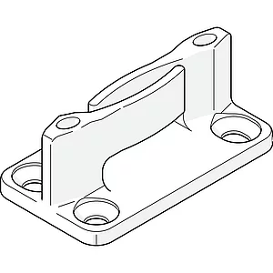 HAWA Junior 160/250 Bodenführung spielfrei Holz Kunststoff schwarz