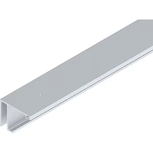 HELM GT-L Laufschiene mit Seitenteil Deckenmontage auf Maß silber eloxiert
