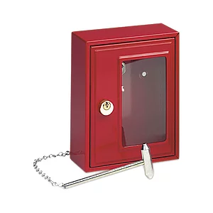 BURG-WÄCHTER Notschlüsselkasten EMG 6165,gleichsperrend, mit Hammer,rot lackiert