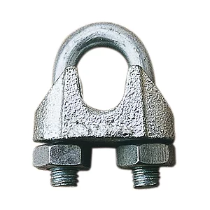 Drahtseilklemme ähnl. DIN741 verzinkt Seil ø 3 & 4 mm