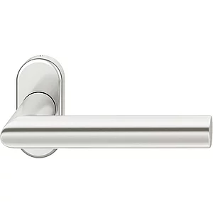 FSB Rahmentürdrücker 09 1076 Hochhaltefeder B ovale Rosette Aluminium silber