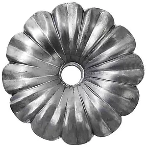 ARTEFERRO Rosette ø 95 mm, mit Loch 8 mm, Schmiedeeisen