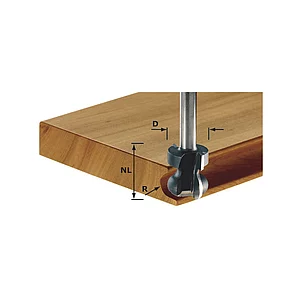 FESTOOL Griffleistenfräser HW Radius 2.5/6 mm