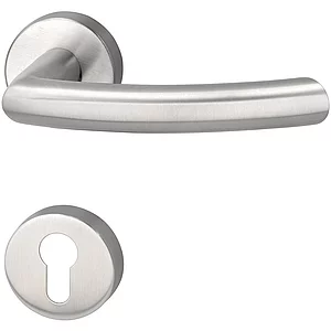 MARCHESI Drückergarnitur ARC - auf Rosette PZ, 38 - 45, Edelstahl matt