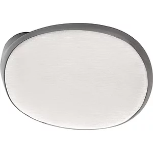 MARCHESI Türknopf gekröpft oval, 51 x 81 x 47, Edelstahl matt