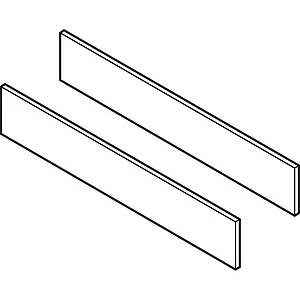 VITRIS Atrivant 80 Abdeckkappen Bodenlaufschiene 4-bahnig Silber