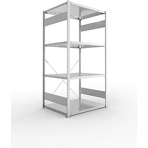META Steck-Grundregal 2000 x 1000 x 800 mm 4 Fachböden 230 kg