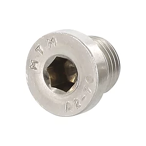 DIN908 M26x1,5 Edelstahl A2 Verschlussschraube zylindrisches, metr. Feingewinde