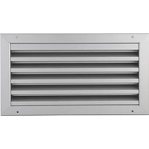 UPMANN Wetterschutzgitter eckig zum Einbauen 395 x195 mm Alu silber