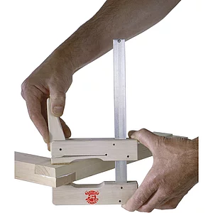 Klemmsia-Zwinge aus Weißbuchenholz Spannweite 600 mm Ausladung 110 mm