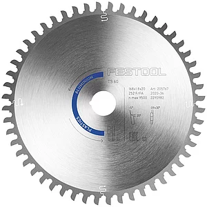 FESTOOL Spezial Kreissägeblatt HW ø 168 x 20 Zähne 52 Trapez Flachzahn
