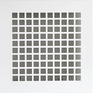 UPMANN Lüftungsgitter eckig mit Klemmfeder 200x200 mm Stahl weiß