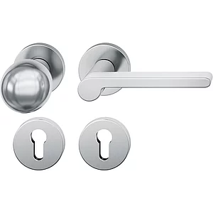 FSB Wechselgarnitur 12 1021 ASL auf Rosette PZ, Knopf drehbar,rechts, Edelstahl