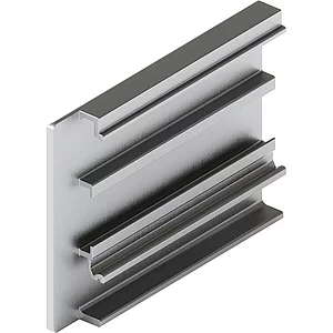 HAWA-Junior 80/100 B Abdeckkappe Clipblende 53 mm links silber