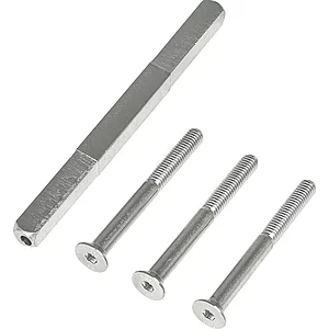 SH-Befestigungsset, Drückerstift u. Schrauben, TS 75-85, Stahl verzinkt