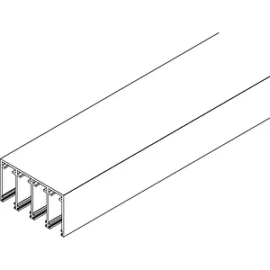 VITRIS Atrivant 80 Deckenschiene niedrig 4-bahnig Silber L=6000 mm