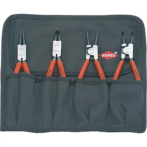 KNIPEX Sicherungsringzangen-Set in Rolltasche 4-teilig