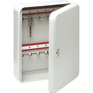 BURG-WÄCHTER Schlüsselschrank City Line, mit 41 Haken, Stahl lichtgrau