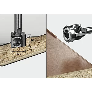 FESTOOL Wendeplatten Bündigfräser HW S8 D19 12x12 KL