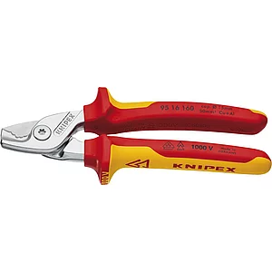 KNIPEX StepCut Kabelschere VDE Type 9516 Länge 160 mm für Kabeldurchmesser 15 mm
