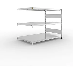 META Steck-Anbauregal 1025 x 1300 x 800 mm 3 Fachböden 230 kg