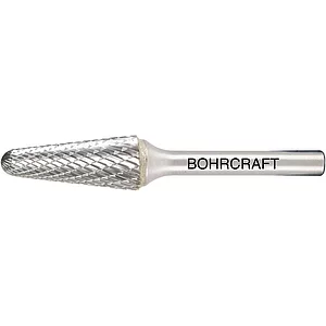 BOHRCRAFT HM-Frässtift Form L Rundkegel Kopf ø 12 mm Länge 28 mm Zahnung Z3-X